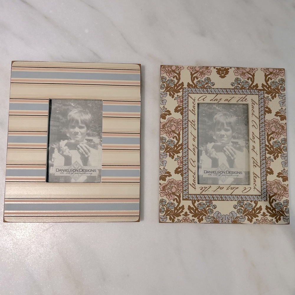 Artisan Crafted Recycled Wood Photo Frames Beach Theme